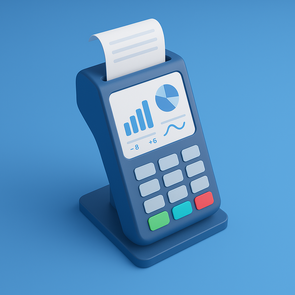Terminal POS con recibo